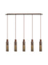 Brooks Slim Linear Pendant 5 Light